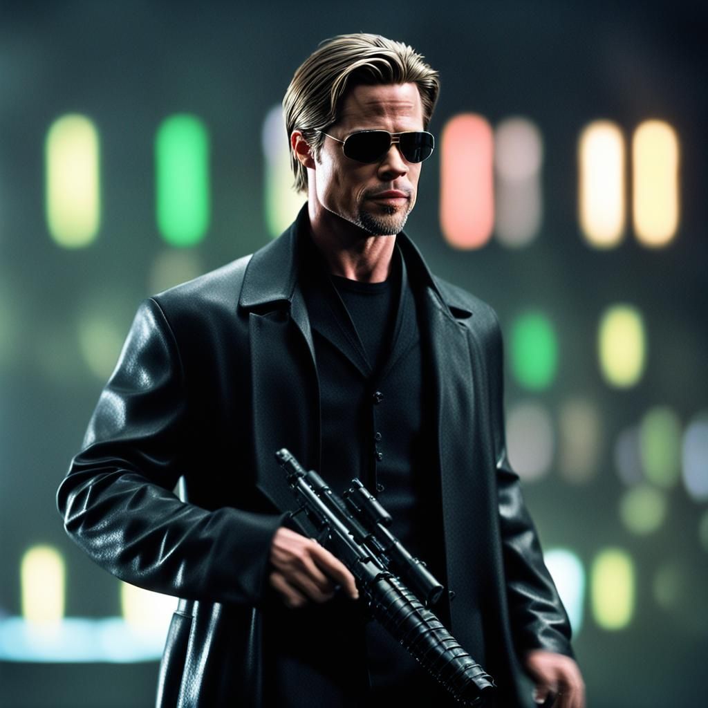 Brad Pitt as Neo in The Matrix