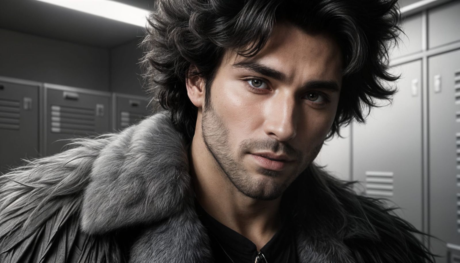 Sculpted Transman in Photorealistic Light