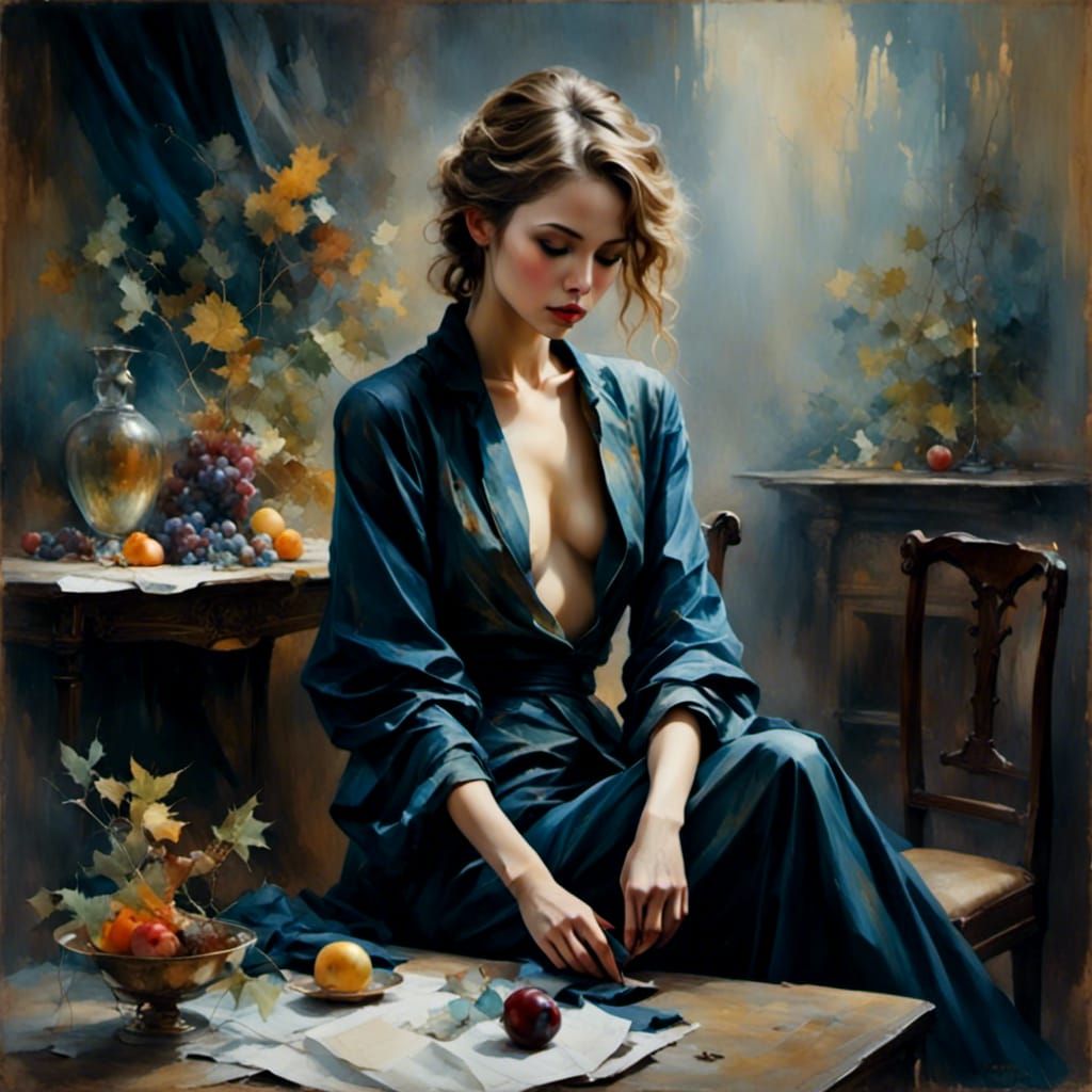 Dark and Beautiful Visions: An AI-Generated Image