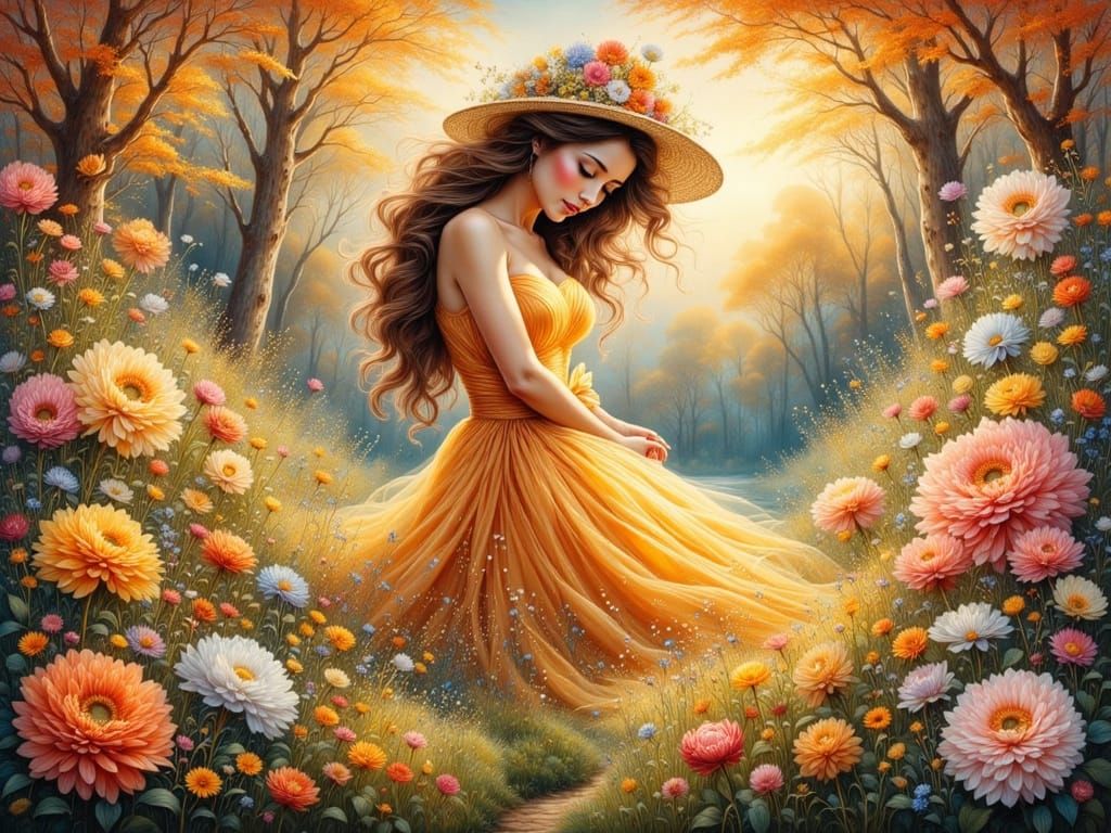 Golden Lady of the Forest Bloom