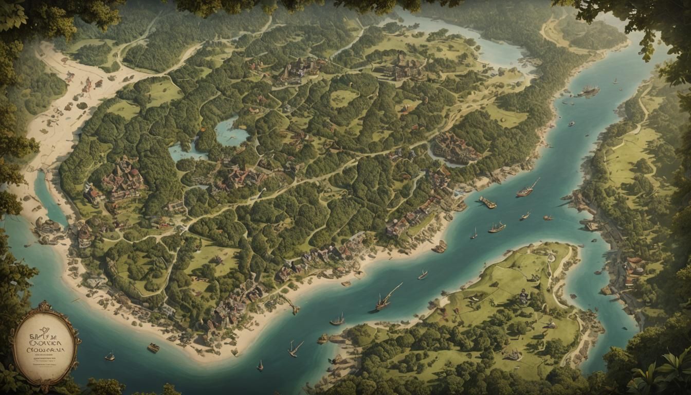 Baroque-Inspired Fantasy World: Roanoke Island and Croatoan....