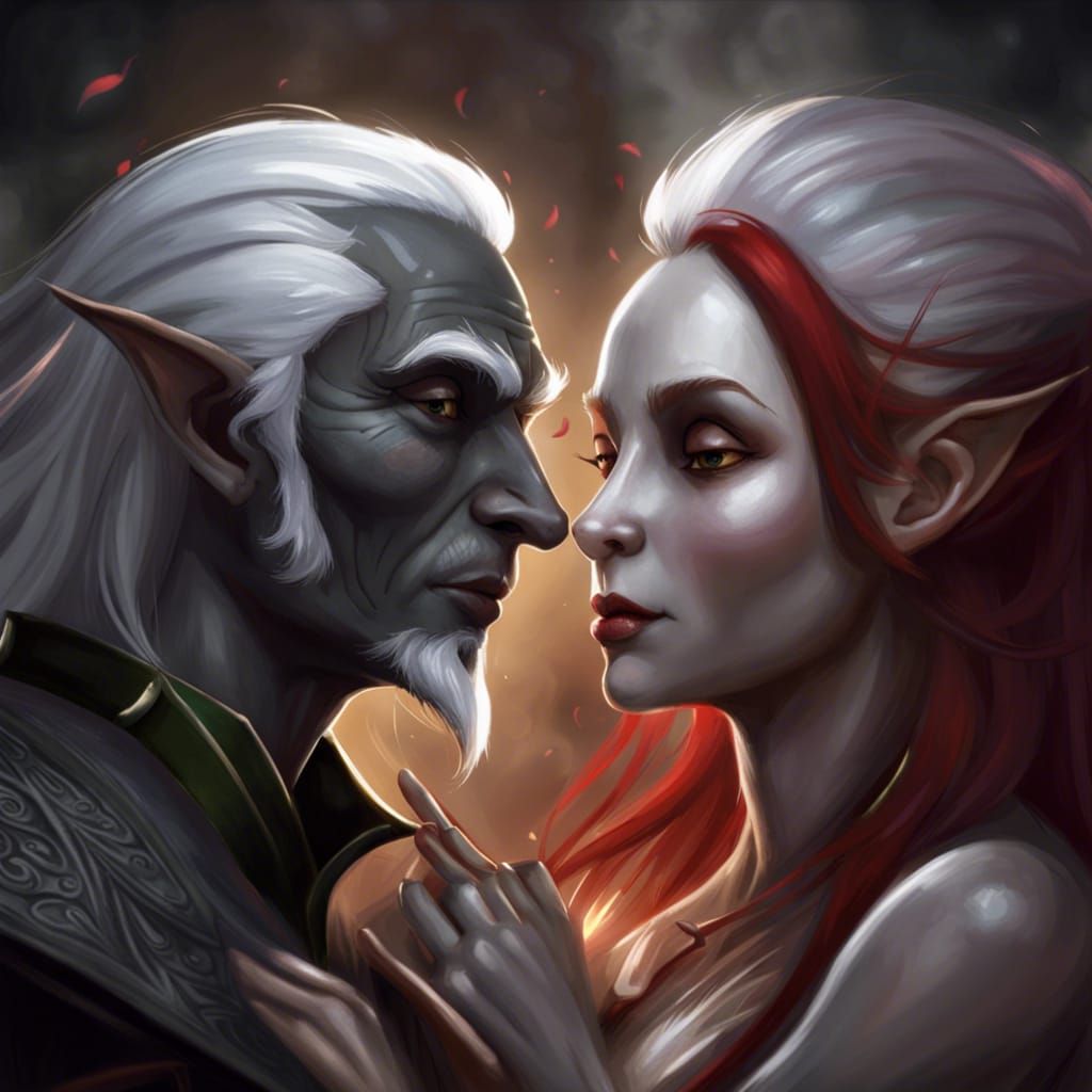 Romantic Dancing Elves in Ethereal Style