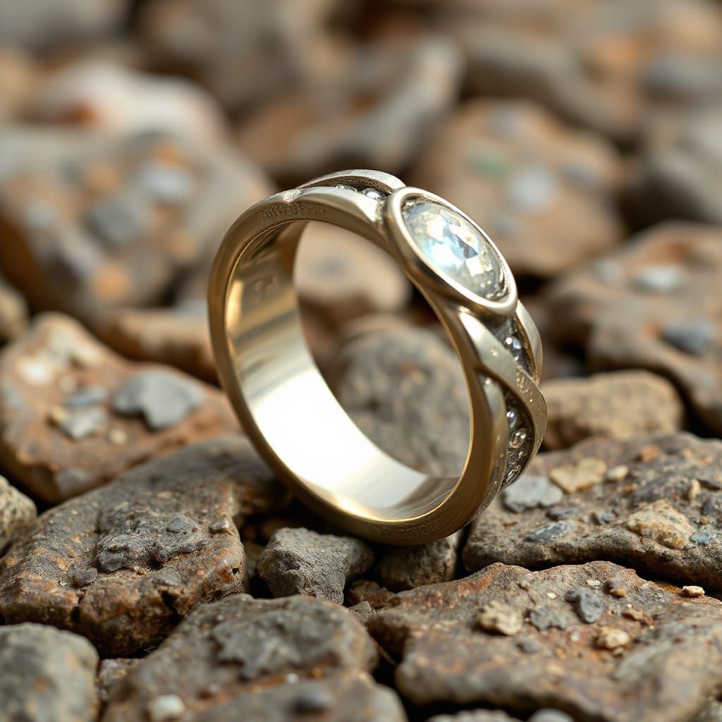 Abstract Ring Inspired by Shale Deposits