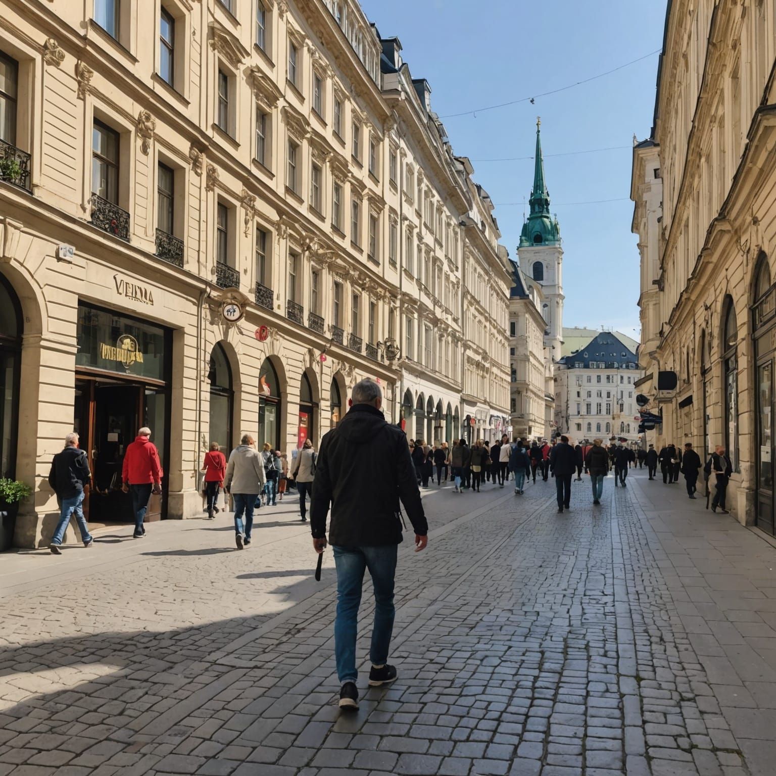 AI Image of Vienna Street Scene