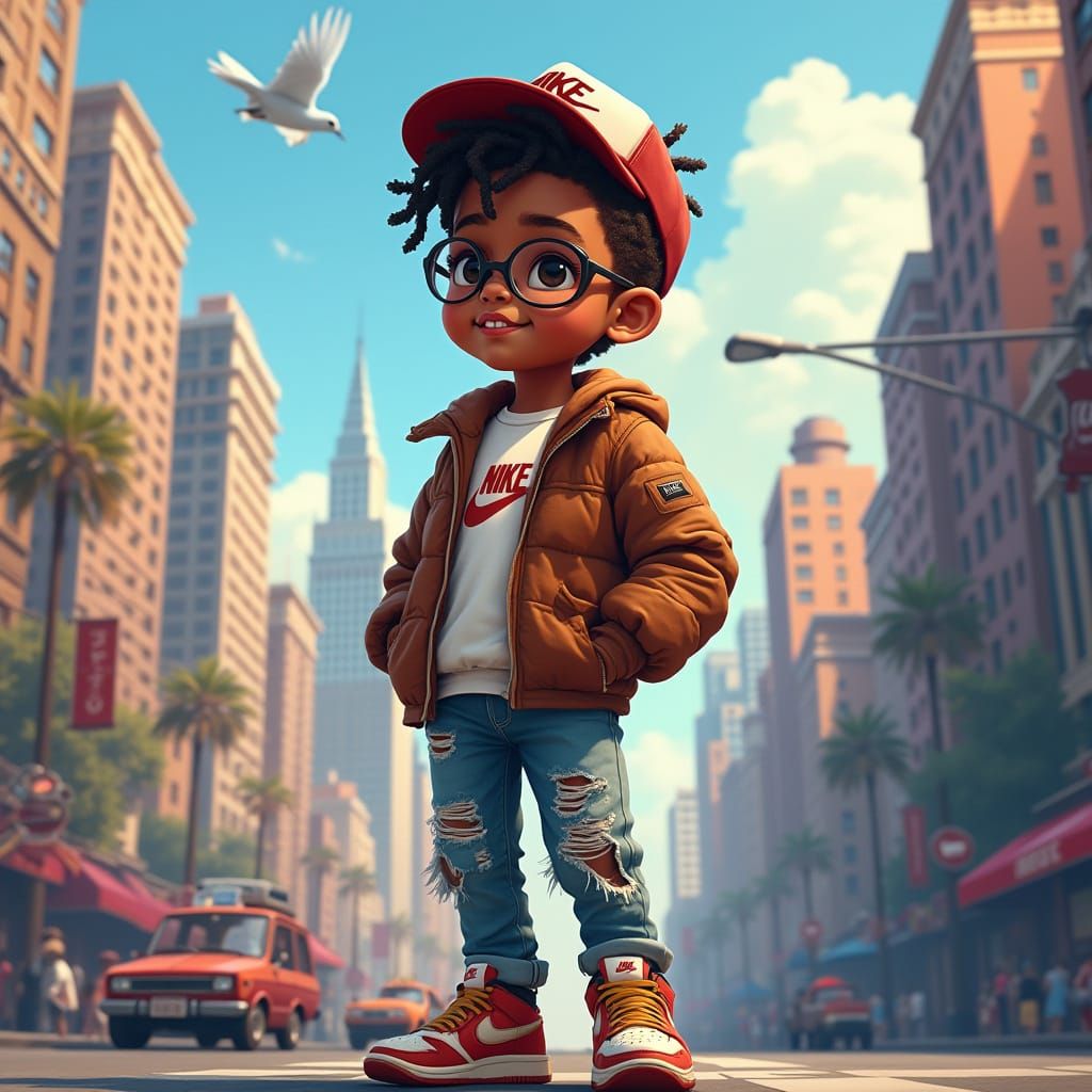 Young Urban Dreamer in City Metropolis