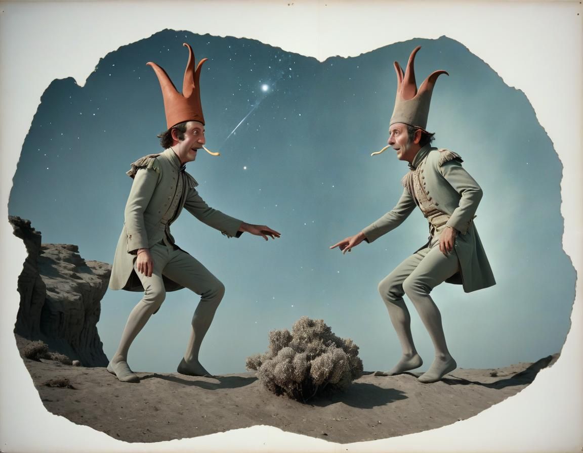 Surreal Photorealistic Exploration of Wisdom and Folly