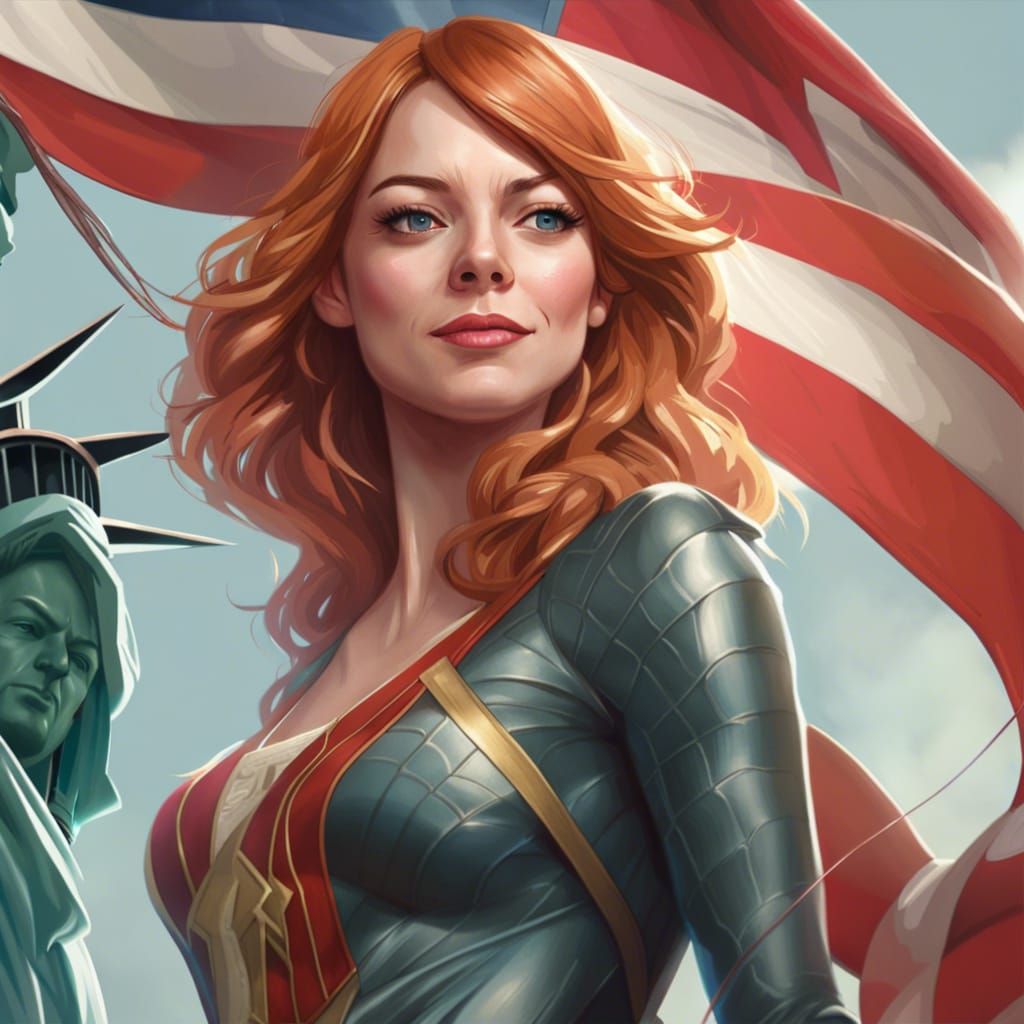 Emma Stone as Spider-Woman Concept Art