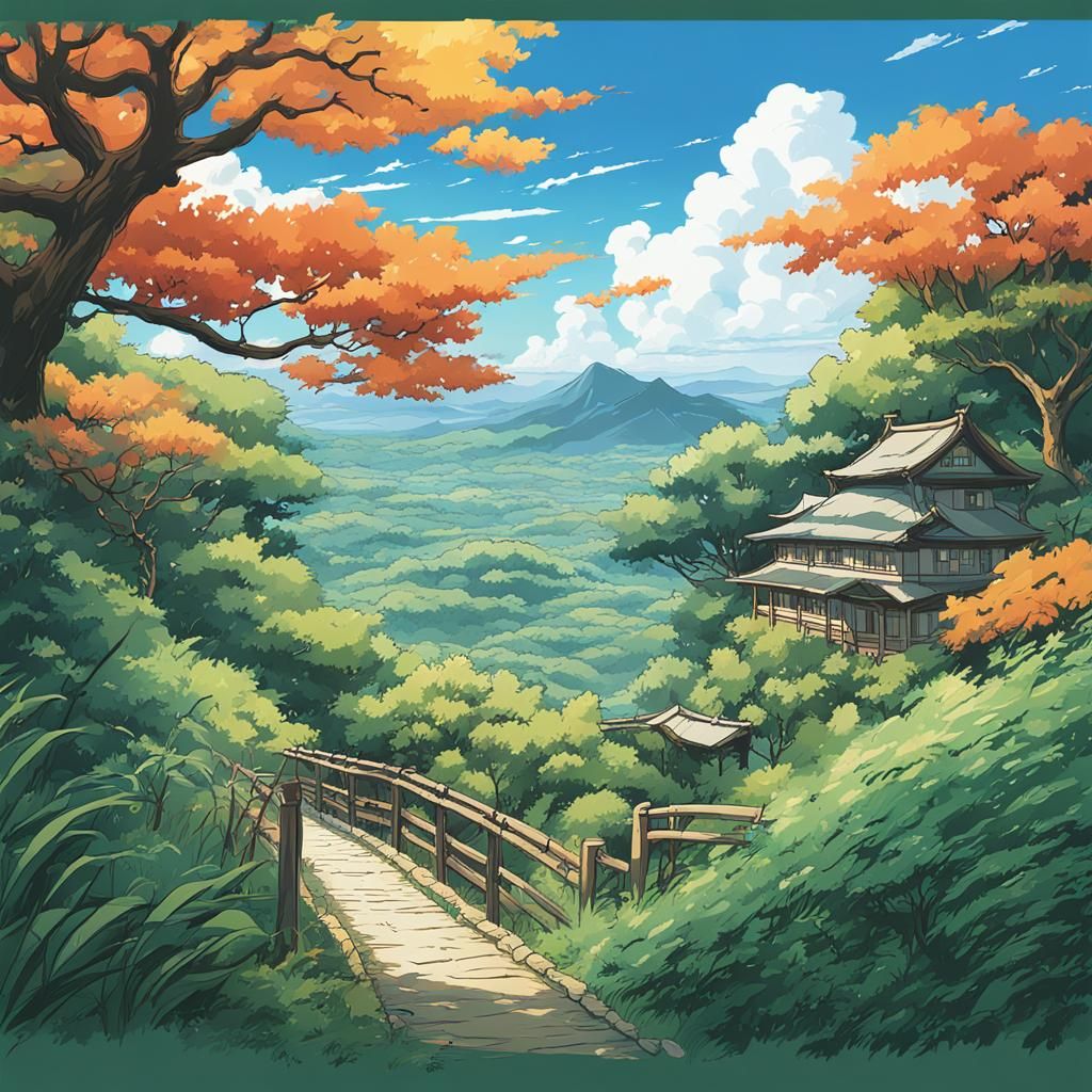 Foliage Brush Pen Icon in Anime Style