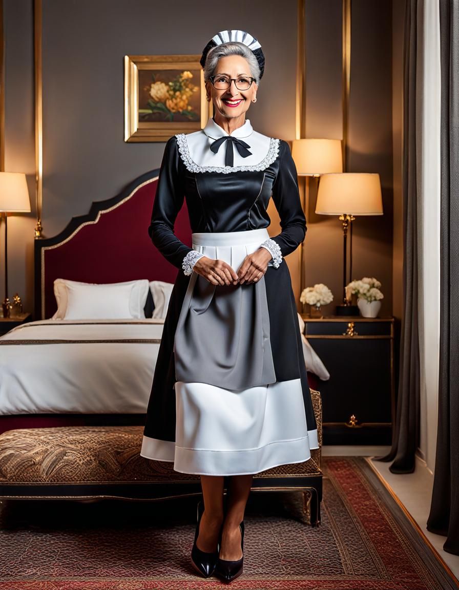 Middle Eastern Athlete in French Maid Uniform