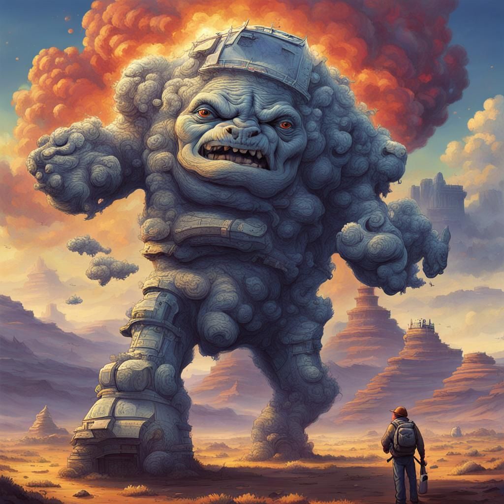 AI Realization of a Stupid Image