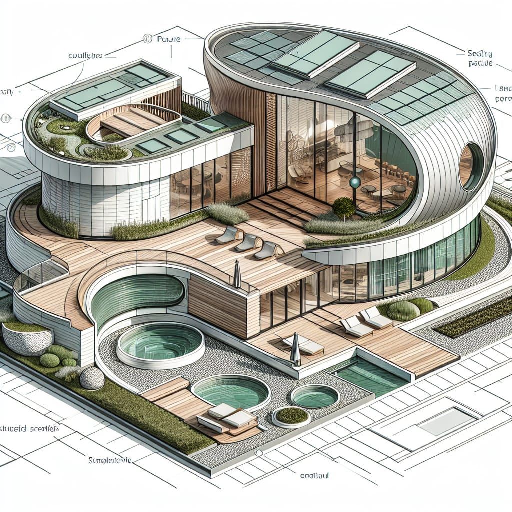 Futuristic Modern House with Semicircular Layout
