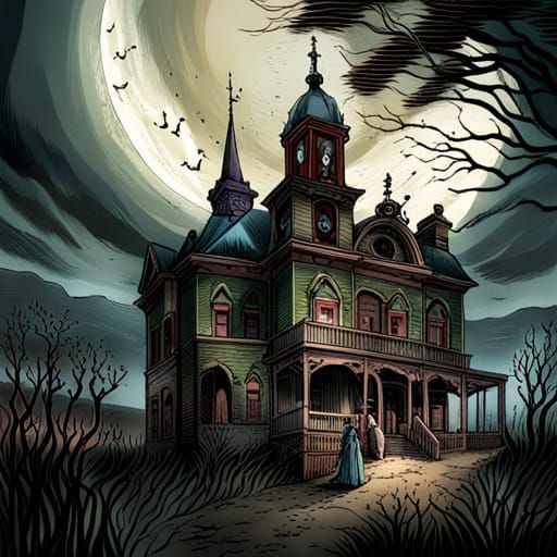 Tormented Souls Haunt Derelict Asylum in Gothic Horror Style