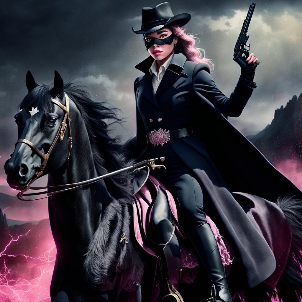 Princess Aurora Rose: Dark Mafia Style Digital Painting