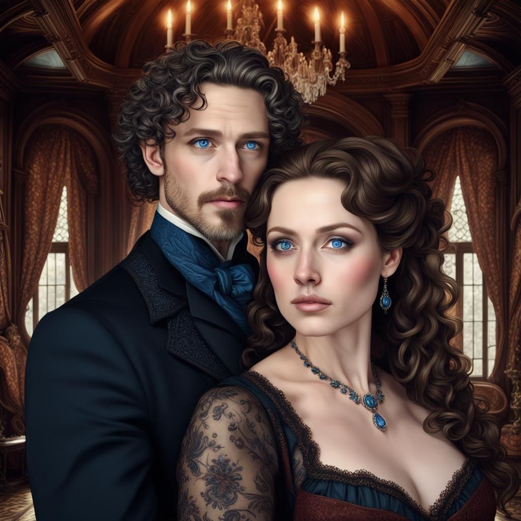 Gothic Thanksgiving: A Beautiful Couple in Unreal Engine