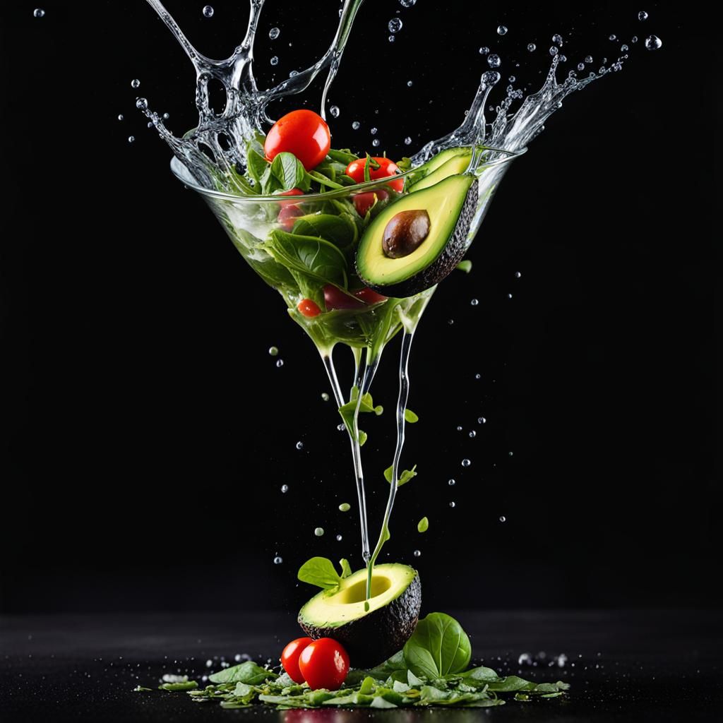 Oops Splash Of Organic Avocado Salad.