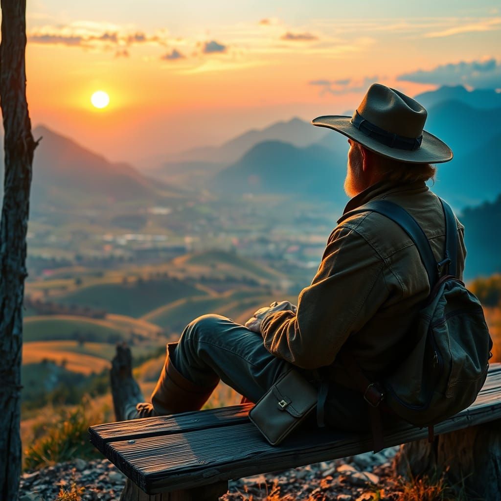 Serenity of the Setting Sun