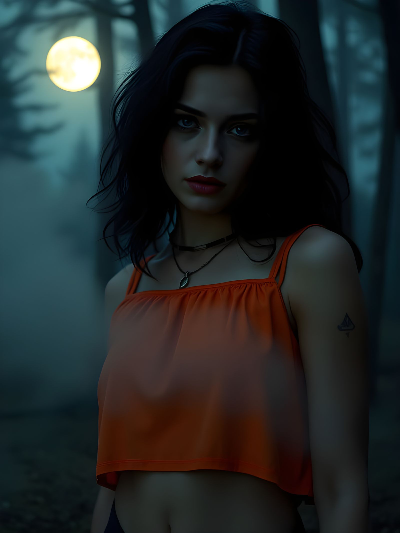 Mystic Velma in Moody Cinematic Forest