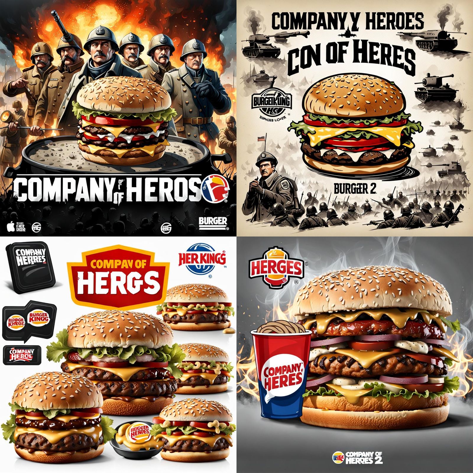 Company of Heroes 2, Burger King, and Fondue Burger