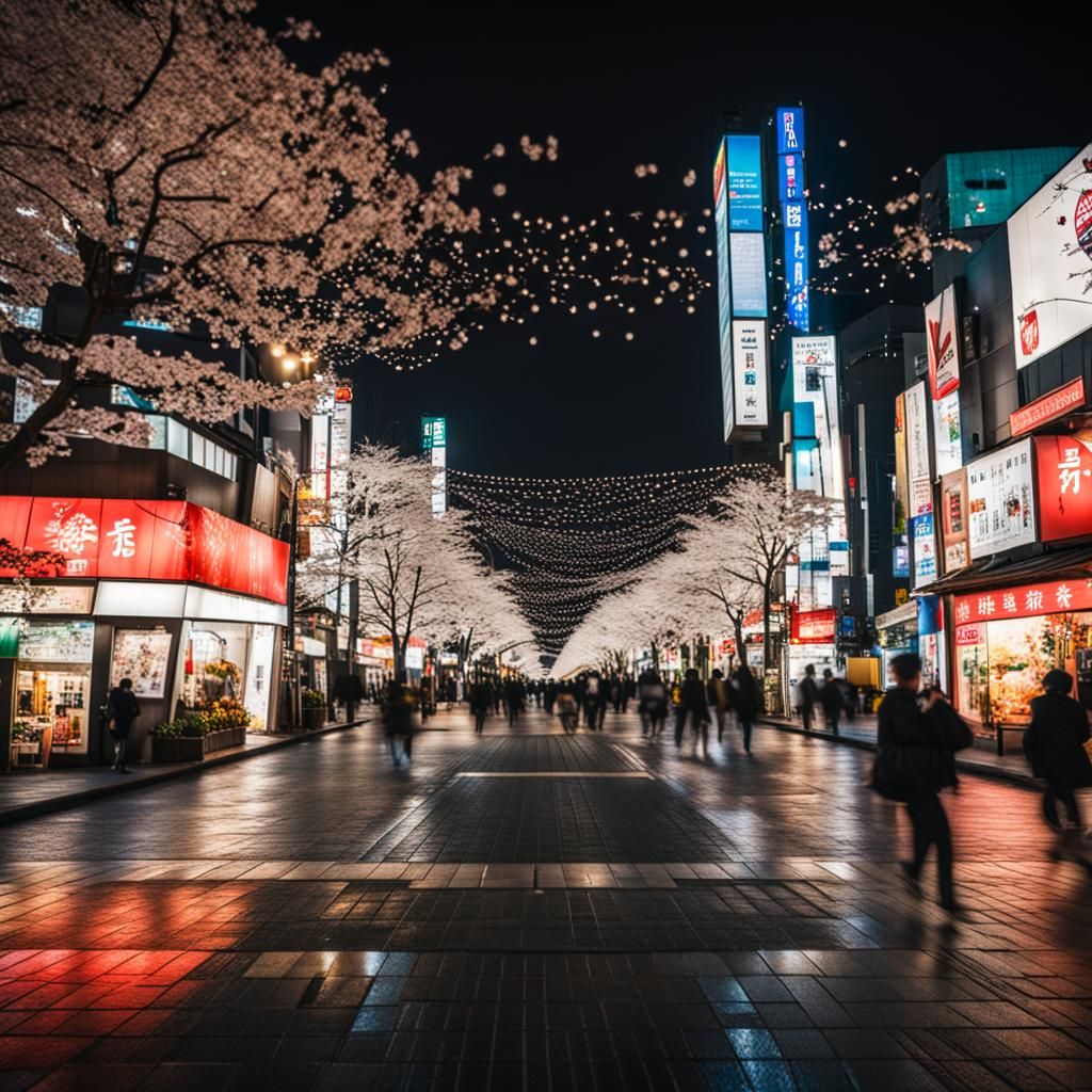 Vibrant Japan City Center: Professional Photography