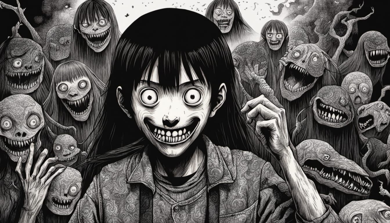 Ethereal Horror Figure in Junji Ito's Macabre World
