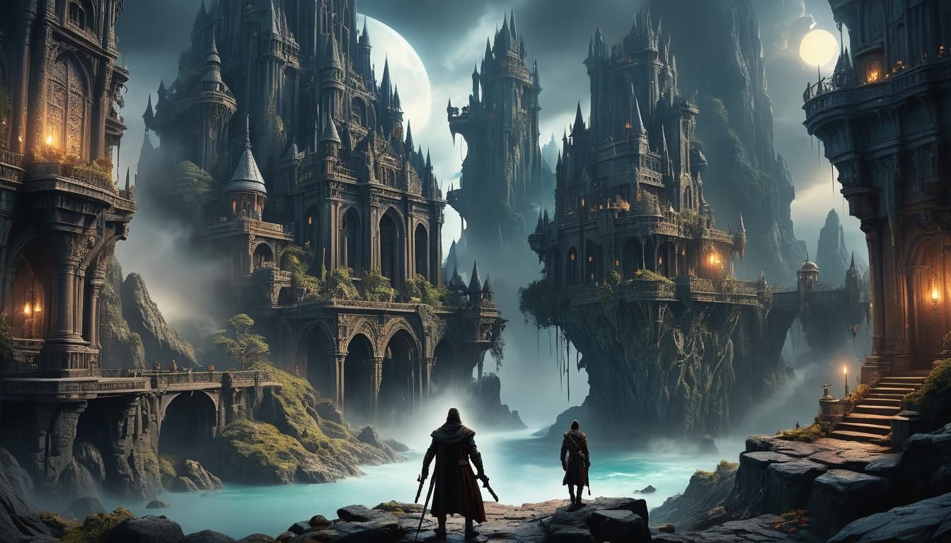 Epic Fantasy Adventure Book Cover Design