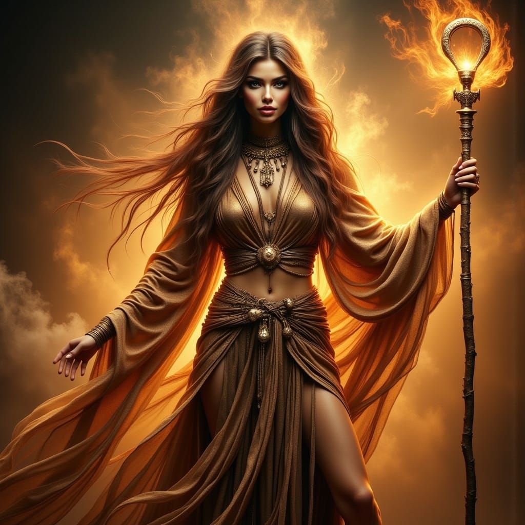 Egyptian Goddess of the Desert Mirage