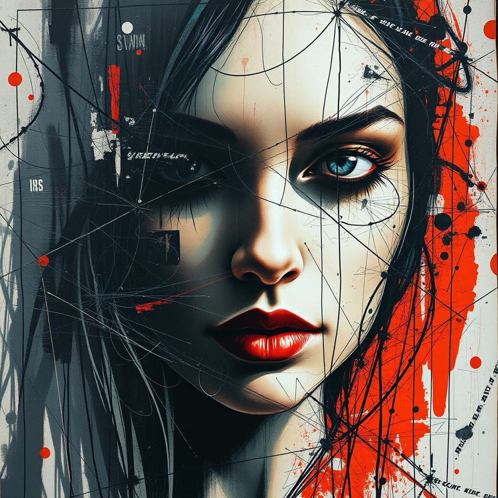 Urban Goddess in Fragmented Beauty