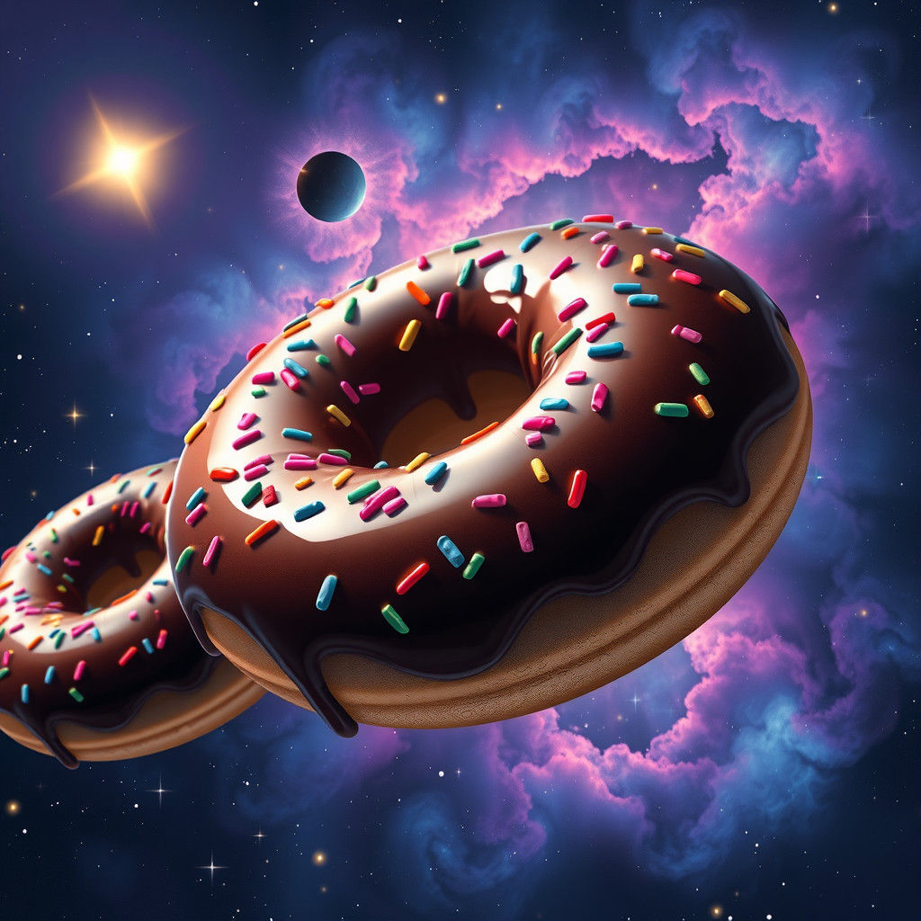 Donuts in Space: Pop Surrealism Art