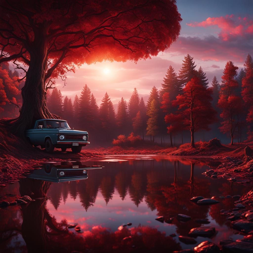 Eleven in the Upside Down: Detailed Matte Painting