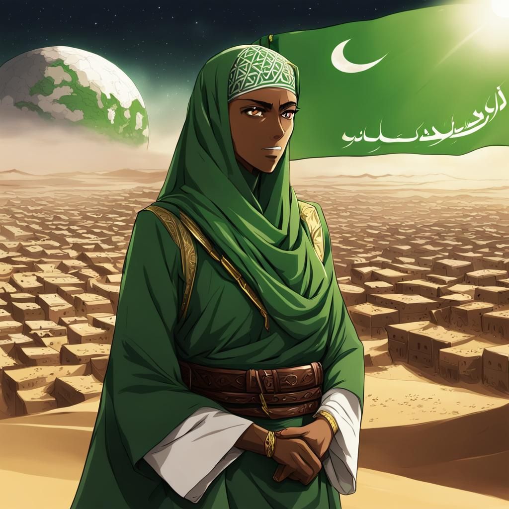 Mauritania Personified: An Anime-Style Rendition