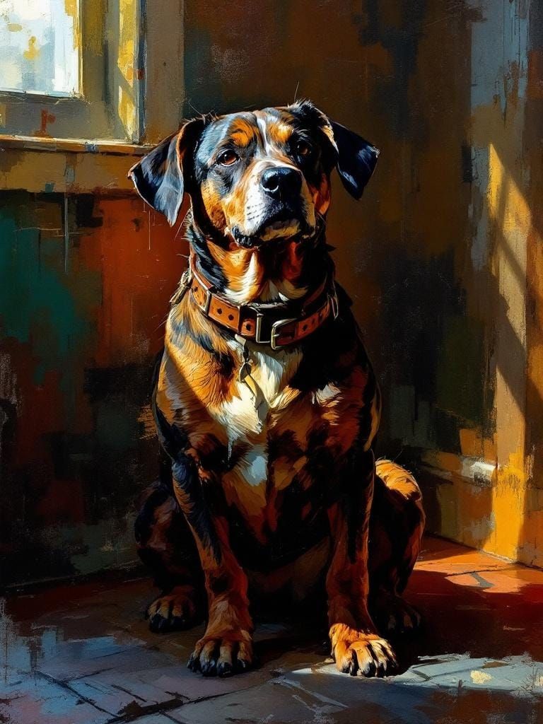 Dog in Sunlight: Expressive Abstraction