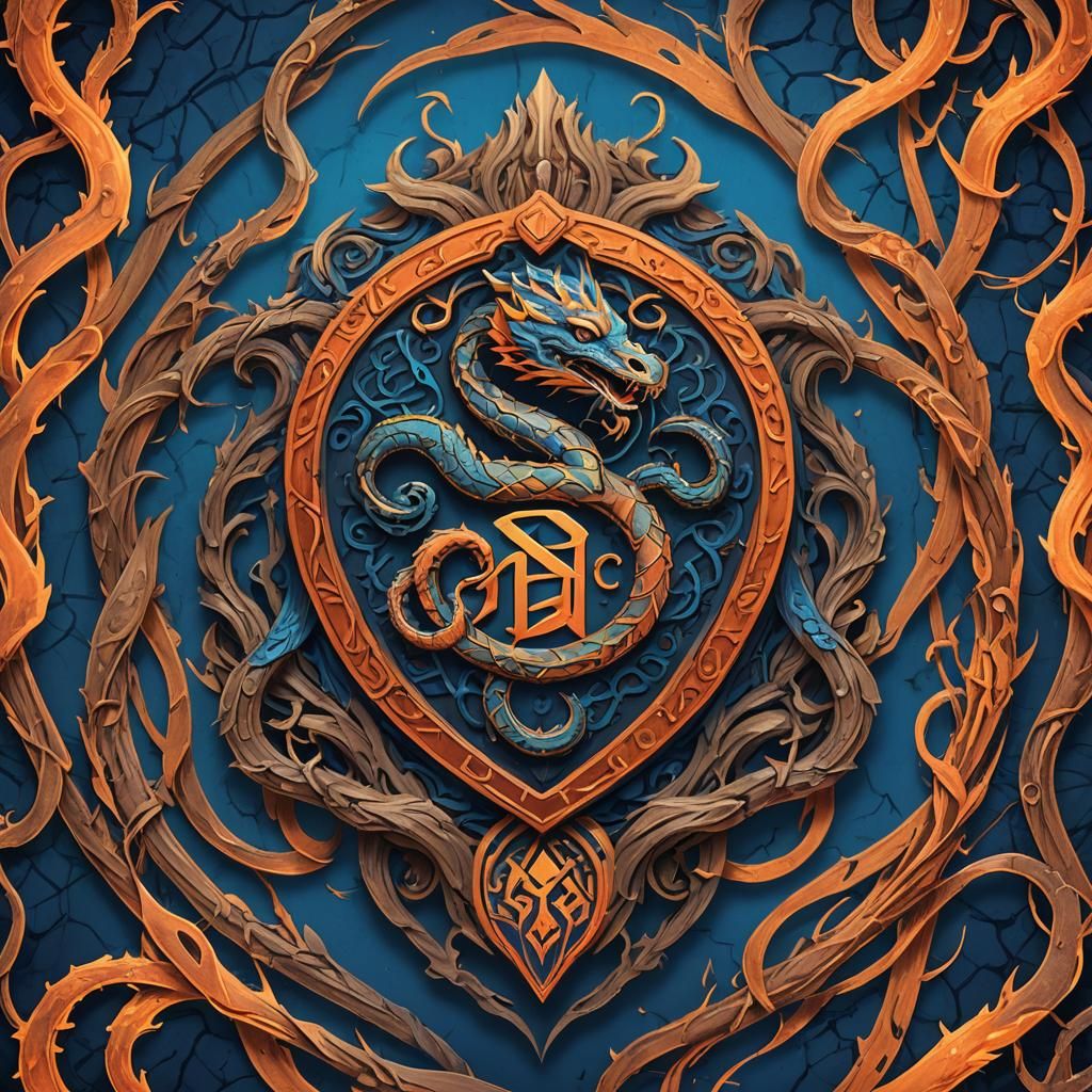 Bobo FC Serpent Crest in Fantastical Digital Art
