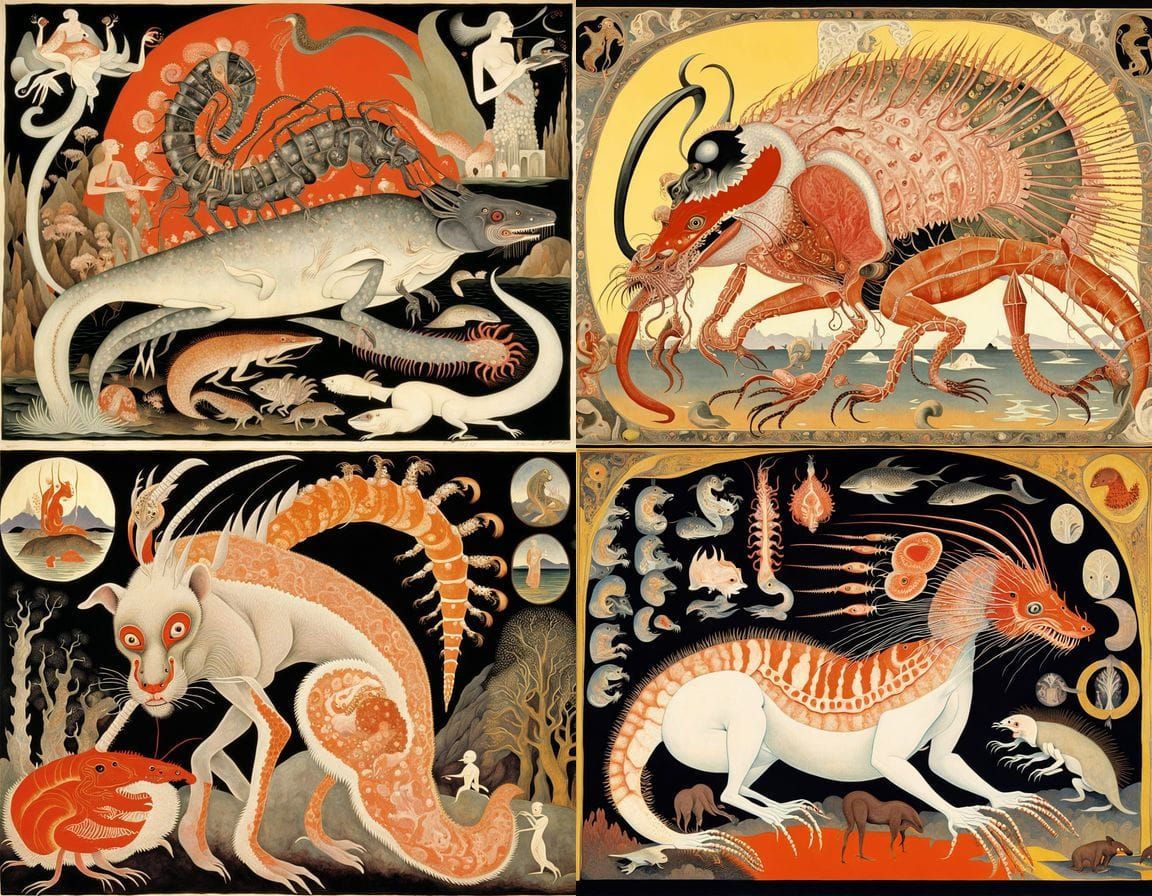 Cyberpunk Abomination with Blazing Neon and Internal Organs