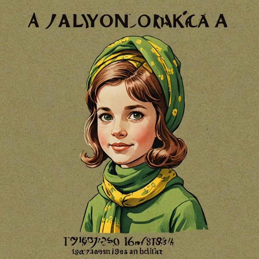 Alyonka Chocolate Label in 1960s Style