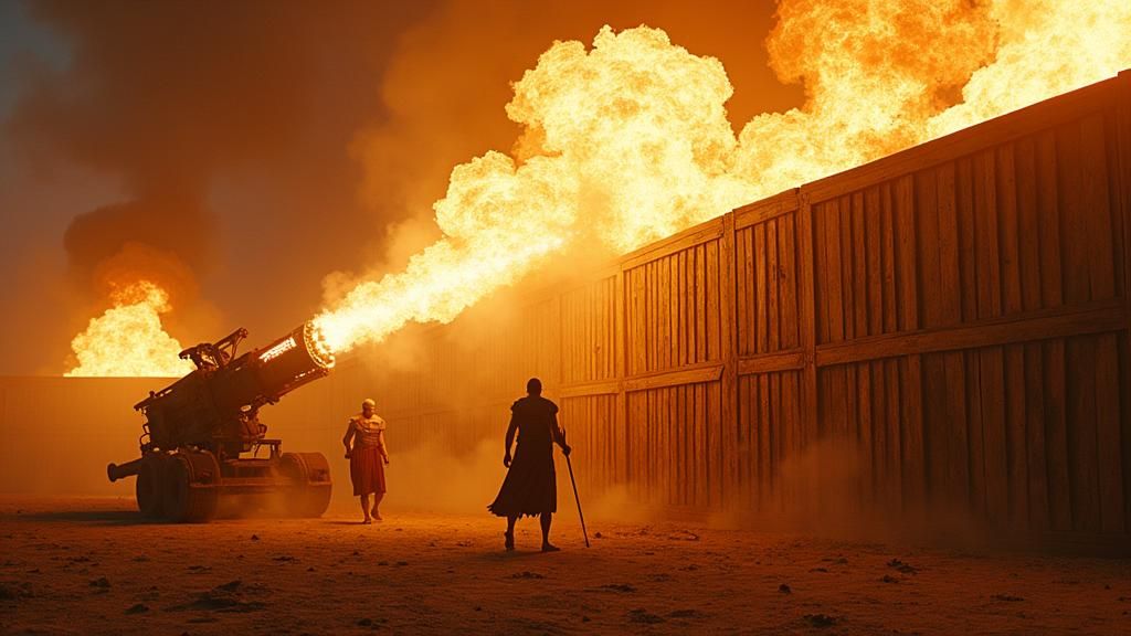 Greek Armies Clash in Epic Battle Scene