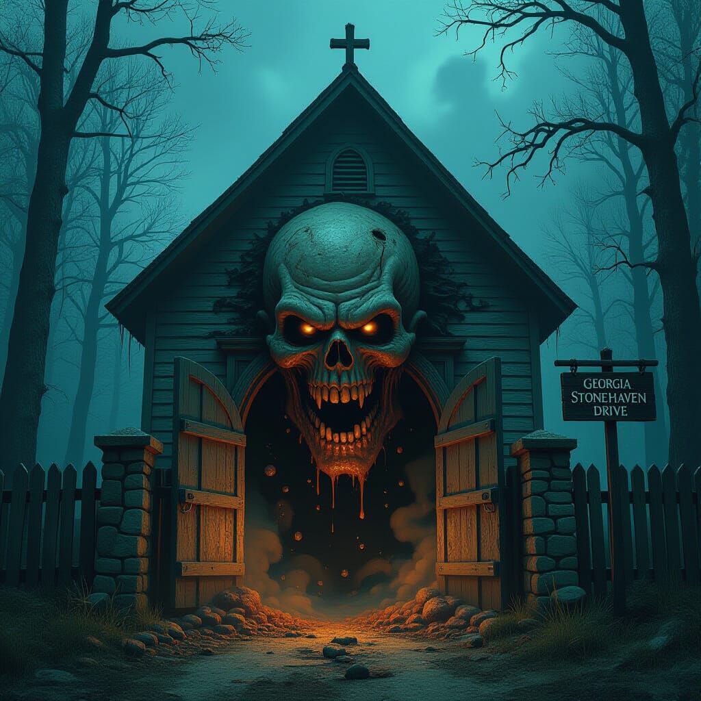 Lovecraftian Horror: Corpse Mass Erupts from Church