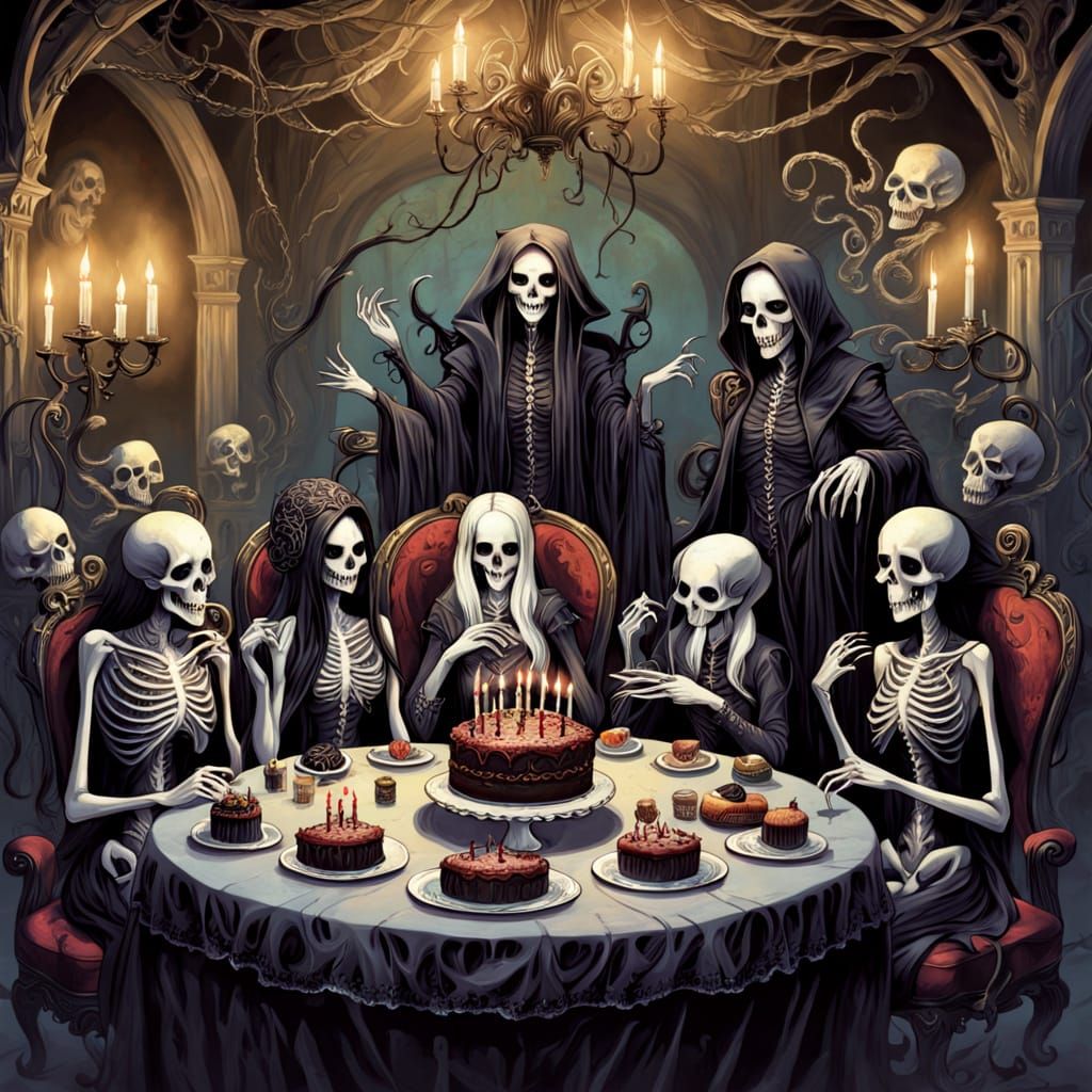 Celebrating a birthday with a spooky twist