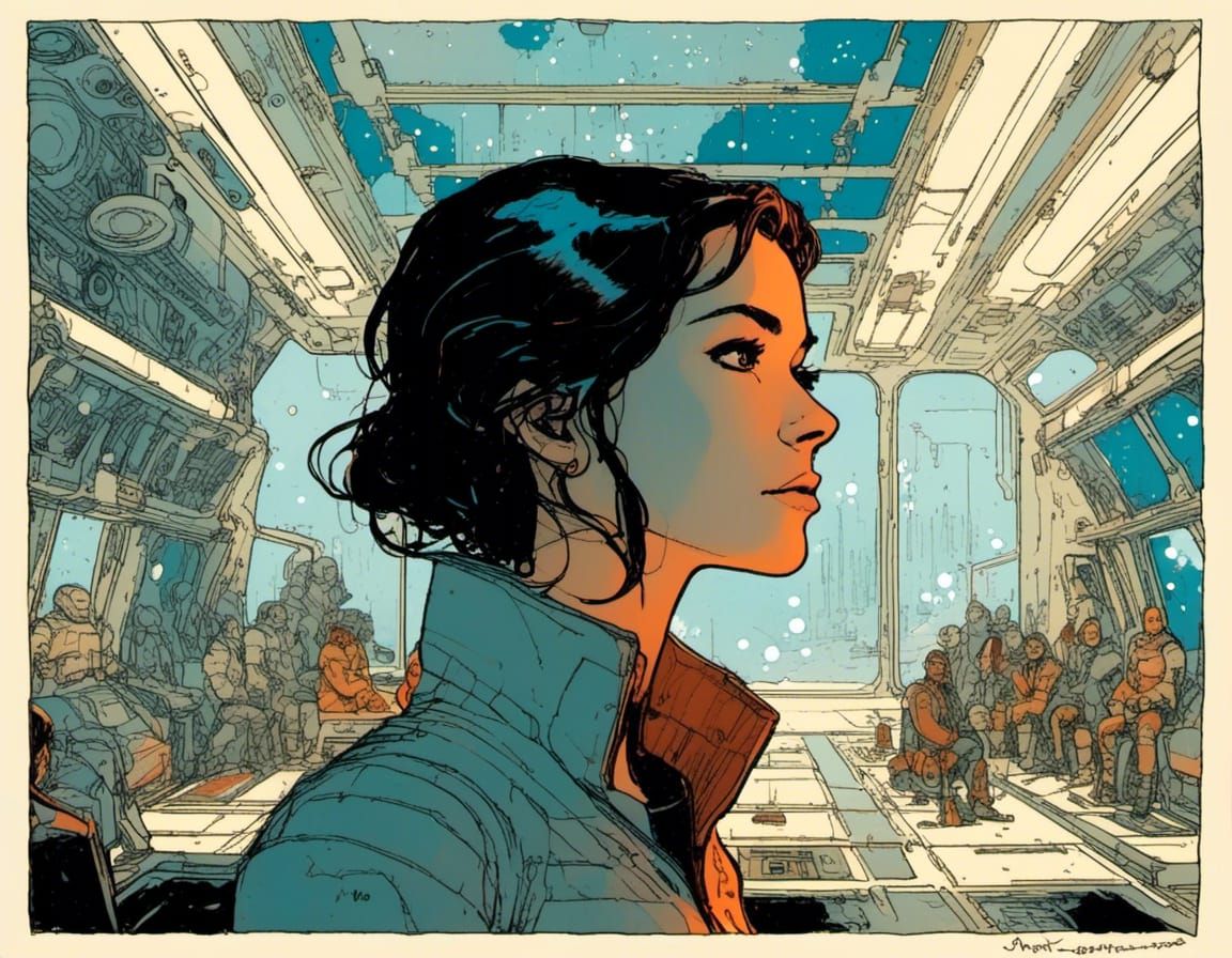 <lora:Fae Space:1.0> the Station