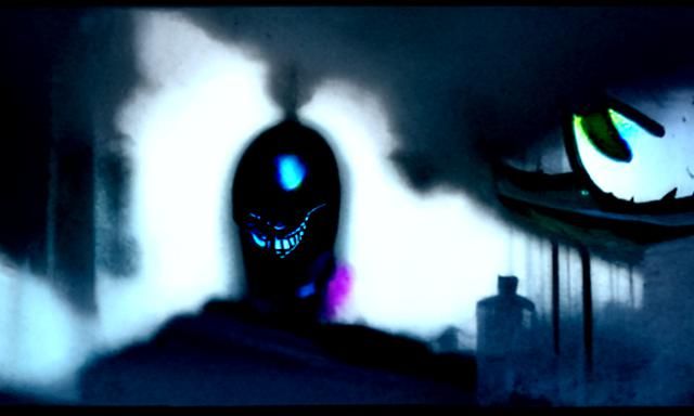 Sinister Awakening: A Dark Conceptual Image