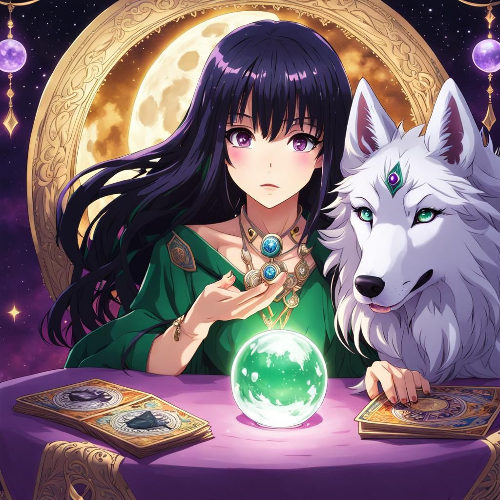 Psychic Wolfie and Moon
