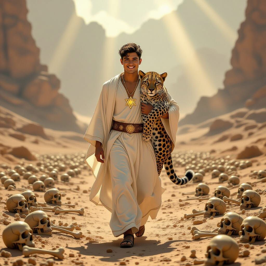 Jewish Prince Carries Leopard Through Bone Valley