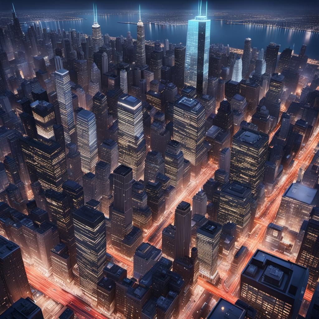 NYC x Chicago: 3D Anime Concept Art