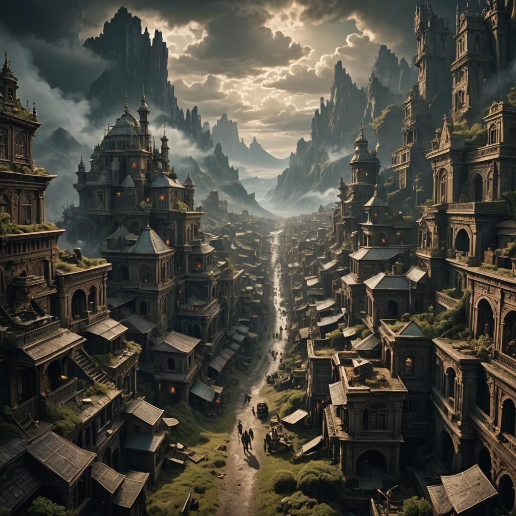 Dramatic Figure in Digital Matte Painting