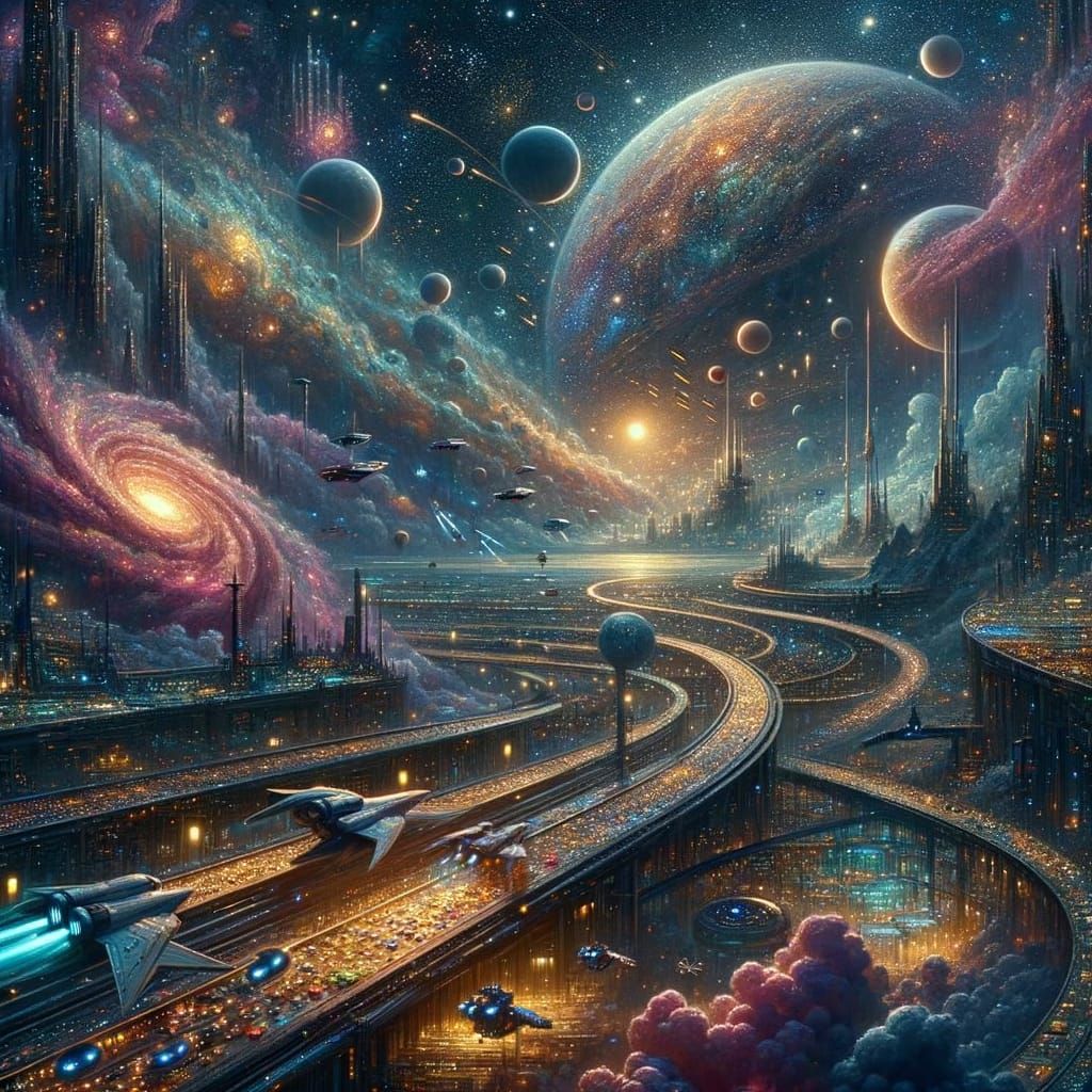 Aesthetic Life in Space: Fantasy Concept Art