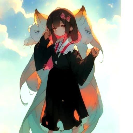 Chibi Kurama in Soft Anime Style