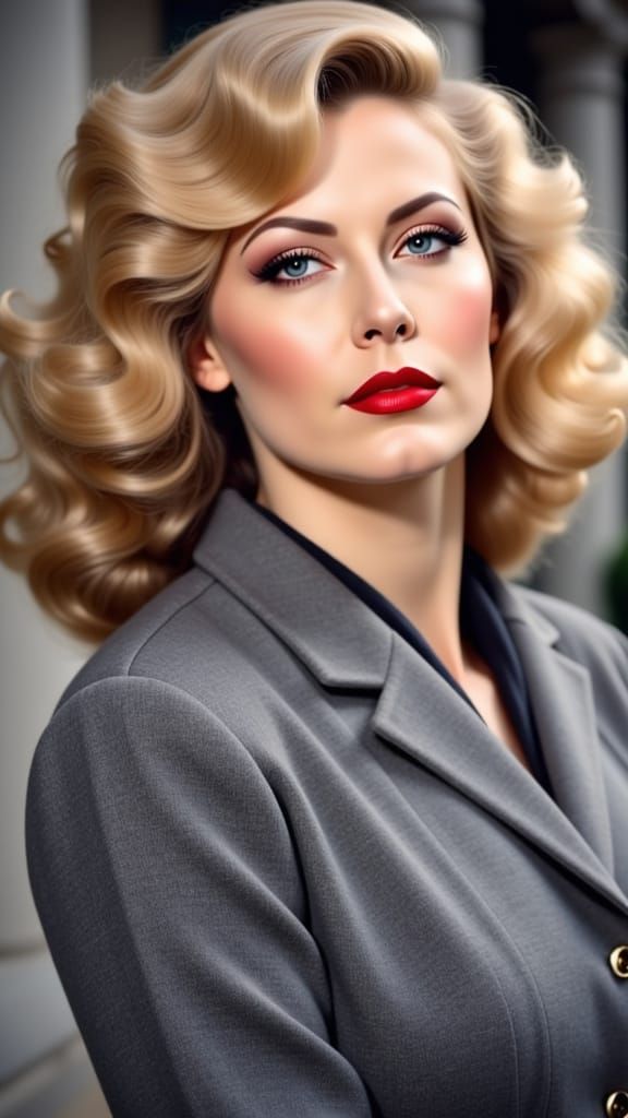 Sauvanne: 1940s Hollywood Wave Style Portrait