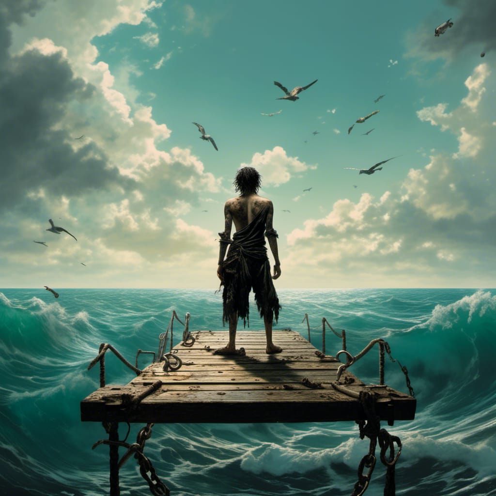 Diving board on a pirate's ship