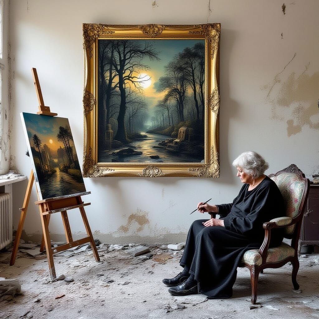 Surreal Art of Forgotten Artists Losing Light