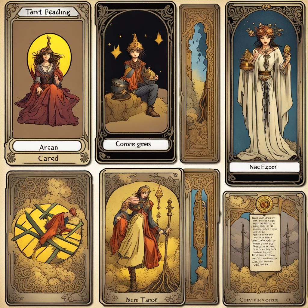 Three-Card Tarot Reading from Major and Minor Arcana