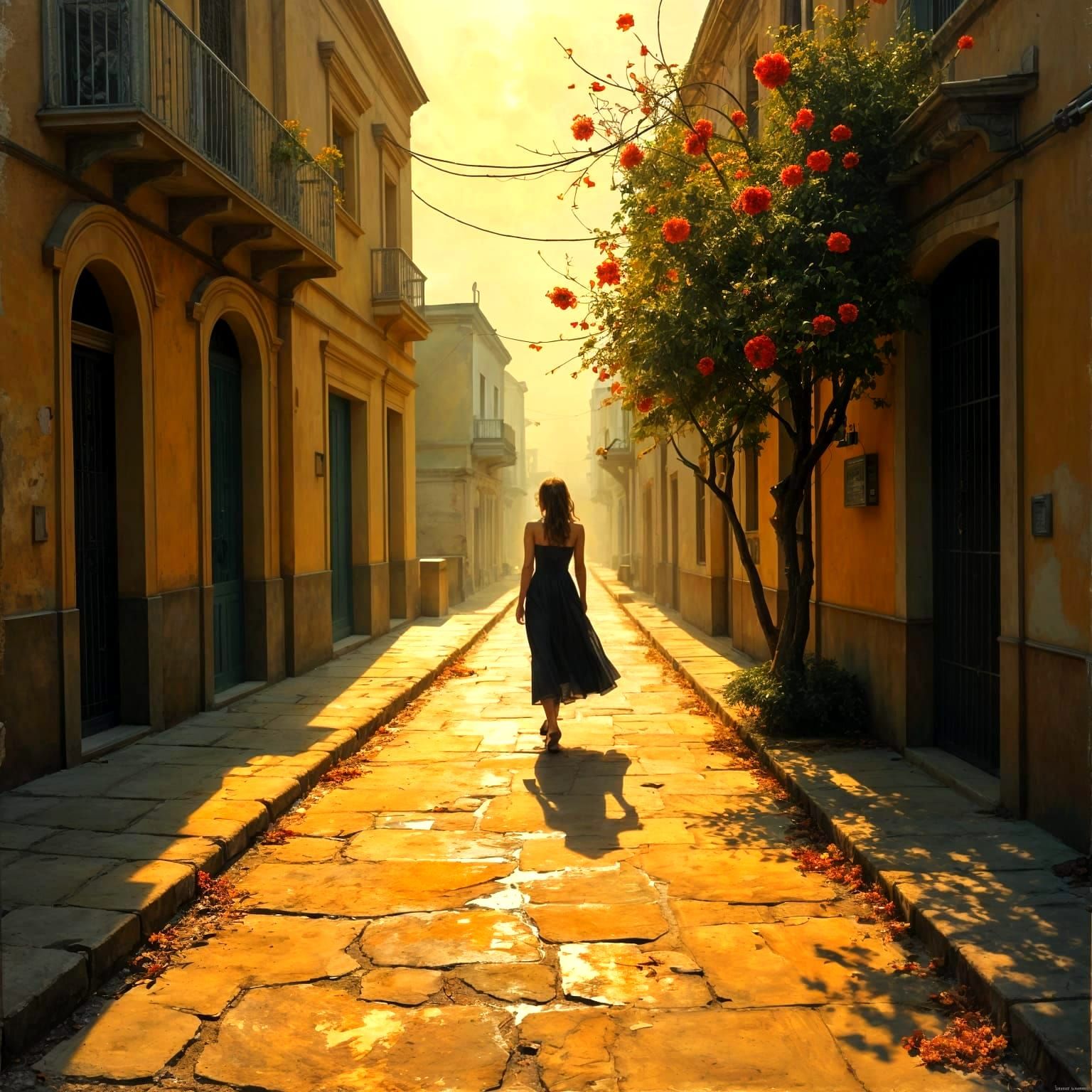 Surreal Botanical Fusion in Oil Glazes